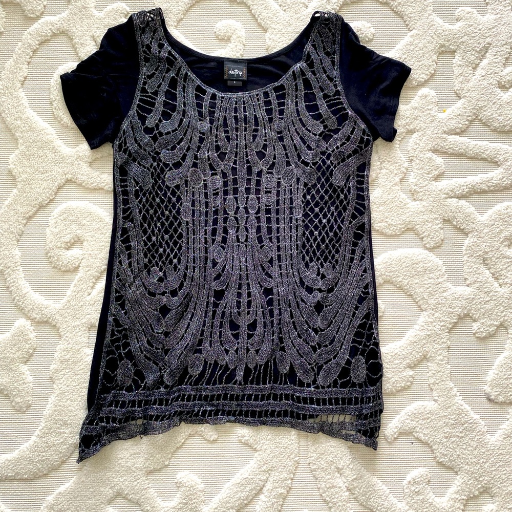 Embellished top from buckle